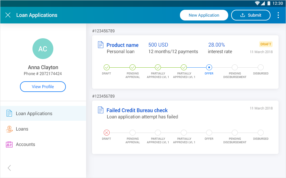 Digital Field Application - Loan Applications